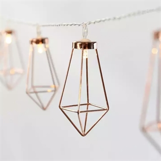 LED lyskæde med diamanter - 1,6 M 10 lys 